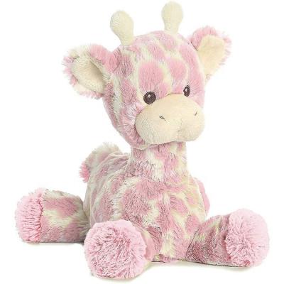 China Animal Type Plush Infant Giraffe Soft Plush Toys With Rattle for sale