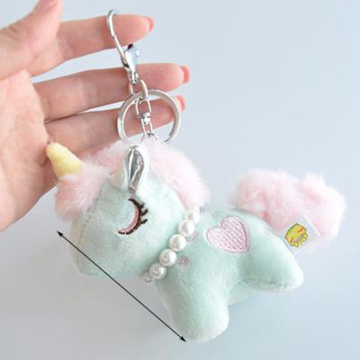 China Animal Type Lovely Key Chain Soft Doll Mini Animals Unicorn Sweet Horse Plush Toy for sale