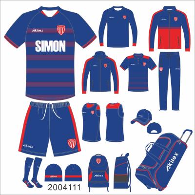 China Sets Customized Latest Design Sport Wear Football Tracksuit for sale