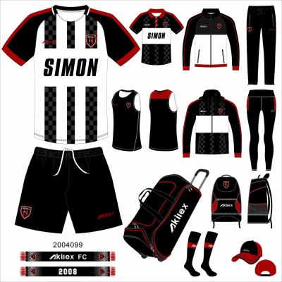 China Shirts & Tops Customize Wholesale Sport Wear Football Kit Tracksuit Full Sublimation Set Or Cut&sew Digital Printing Soccer Kit for sale