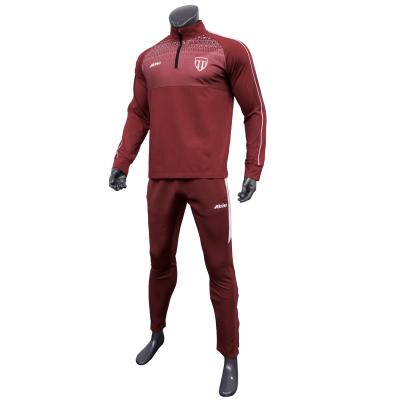 China Latest Customized Design Breathable Soccer Jacket Mens Slim Tracksuit Sweatsuit Men for sale