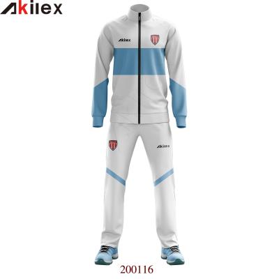 China Akilex Hot Sale Wholesale Sets Customized Breathable Low Moq Mens Soccer Tracksuit With Zipper for sale