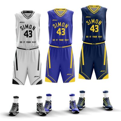 China Wholesale Fast Shipping Custom Sublimated Basketball Tank Tops Antibacterial Newest Pattern Design Basketball Jersey Uniforms for sale