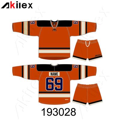 China Shirts & Tops New Design OEM MOQ Hockey Flexible Jersey Wholesale Best Quality Custom Jersey Sportswear for sale