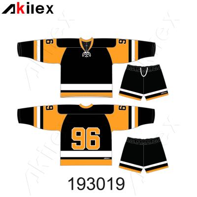 China Shirts & Tops New Design OEM MOQ Hockey Flexible Jersey Wholesale Best Quality Custom Jersey Sportswear for sale