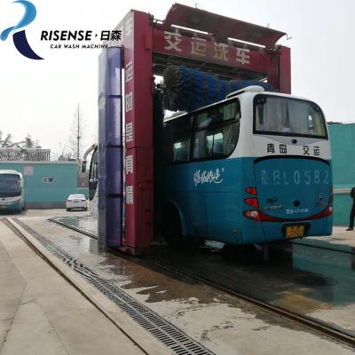 China New Risense China-chic 7 sweeps full automatic truck wash system bus wash price for sale 24000*5114mm 250l/25ml bus/8.86kw bus >1500W CB-730 for sale