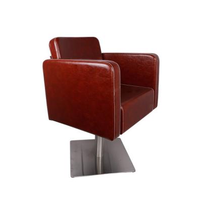 China Wholesale Modern Barber Chair Luxury Leather Barber Shop Leather Hairdressing Styling Chair With Footrest for sale