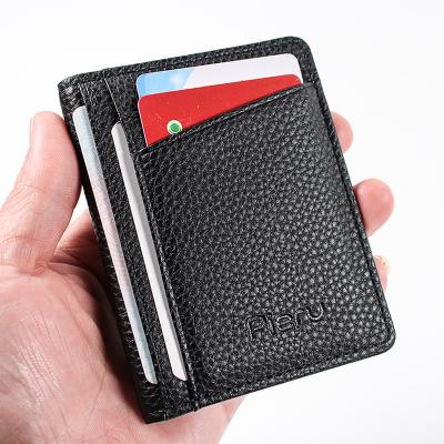 China Wholesale new fashion card bag PU lychee certificate storage bag style fashion bank simple multi-function card clip for sale