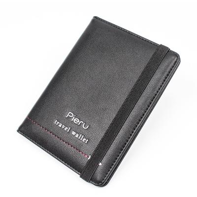 China Hot-selling Fashionable RFID Passport Holder Brush Travel Wallet Large Capacity Bank Anti-theft Card Holder Customized Wholesale for sale