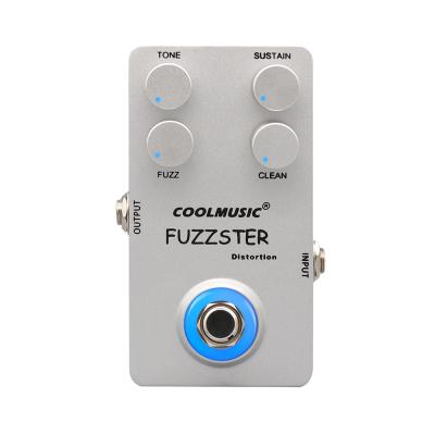 China 2021 Coolmusic New Product Fuzz Deformation Effects LED Light Pedal Electric Guitar Pedal for sale