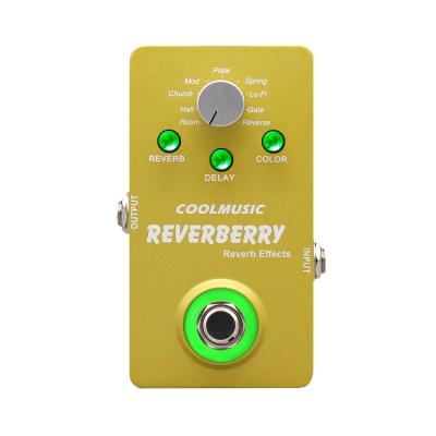 China 9V LED Light Musical Instrument Dc 9 Reverb Effects Digital Reverb Guitar Pedal for sale