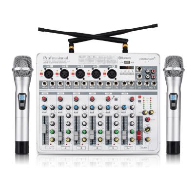 China Bluetooth Home Theater 7-Channel Sound System Music Audio DJ Mixer for sale