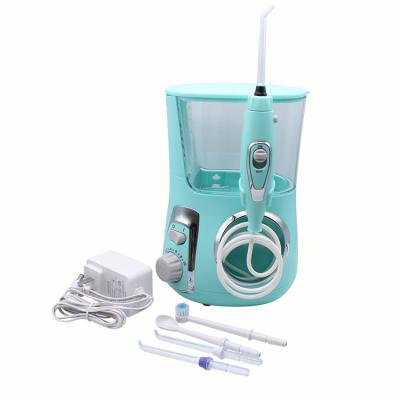 China Waterproof Dental _Irrigators Dental Ultrasonic Electric Tooth Cleaner Soft Water IPX7 Battery 800ML Water Tank IPX7 Oral Jet Flosser for sale