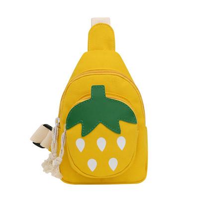 China Cute Cartoon Pikachu Backpack Fashion Korean Small Chest Bag Messenger Canvas Bag For Kids for sale