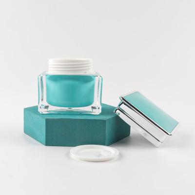 China Best Price 50G Cosmetic Wholesale ABS MS Square Lens Bottle For Personal Care for sale