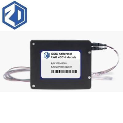 China Optical athermal converter from A.W.G. DWDM Network Fiber Aagw Module 1X40 Channel 100GHz ITU Grid Aawg DWDM Module Box FTTH for sale