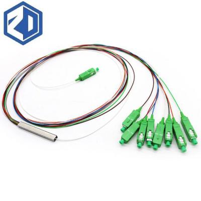 China Mini Micro PLC 1X8 PLC Thin Splitter FTTX Systems Production Type With SC APC Connector For FTTH for sale