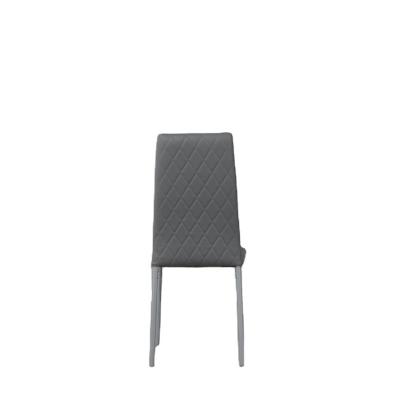 China Big Promotion Non-Folding Upholstered Dining Chair Gray Diamond Plaid Chair Dining Room Chairs for sale