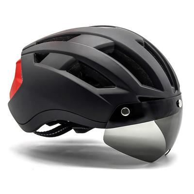 China 2022 Quality ABS+PC Relee OEM/Odm Smart Taillight Cycling Helmets With Lights Open Face Safety Bike Helmet Personal Protector Adult for sale