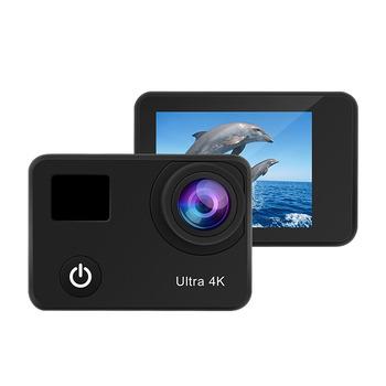 China 170Â ° Camera 4k Super Wide Angle Action And Sports Camera 4k Accessory Digital Mini Video Cameras Sport HD Dual Screen Recording Pro Camera for sale