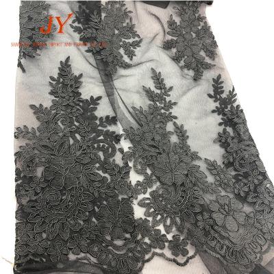 China China Factory Fashion Polyester Rope Embroidery Dress Lace Fabric DIMENSIONAL Guipure Fabric for sale