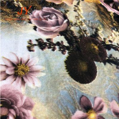 China Viable voluptuous roses tumble across smooth velvet create the impression of a contemporary tapestry, with expressive hand-painted flouris for sale