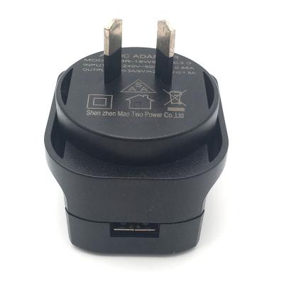 China UniversalÂ   VI CE FCC RoHs Certificated 18 Watt Charger AU USB Plug for sale