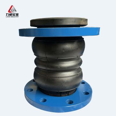 China Double Sphere Rubber Expansion Joint Axial Movement SS304 Flange for sale