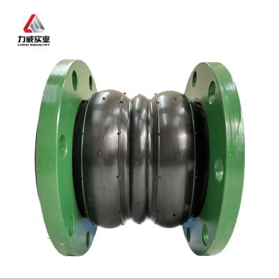 China Carbon Steel Galvanized Flange Material Multi Sphere Flexible Rubber Joint For Acid Resistant Industrial Pipelines for sale