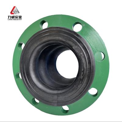 China Double Sphere Flexible Rubber Joint With Noise Reduction Carbon Steel Galvanized Flange Working Temperature -30C-150C for sale