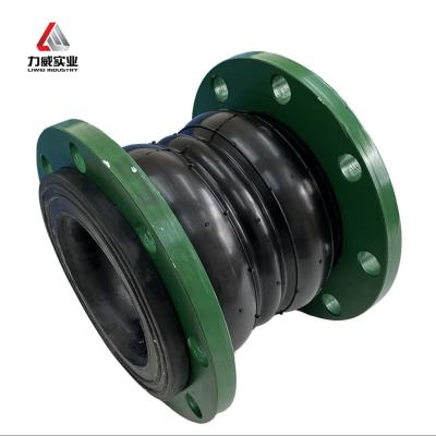 China DN15-DN4000 Double Sphere Flexible Rubber Joint With More Than 2000 Sets Of Different Types And Carbon Steel Galvanized Flange for sale