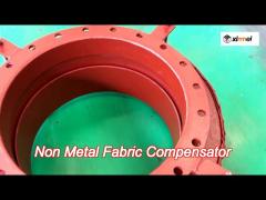 corrosion resistance non metal fabric compensator featuring angular movement capability