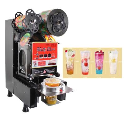 중국 High Quality Food Soup Bubble Tea Equipment Ice Cream Cup Sealing Machine Cup Sealer Takeaway Automatic Packaging Machine 판매용