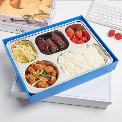 China High Quality Viable Hot Selling Stainless Steel 304 Bento Lunch Box Food Container Student Staff Use for sale