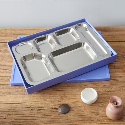 Κίνα Wholesale Sustainable School 5 Compartment Stainless Steel Food Warmer Lunch Box For Kid Student Office Worker προς πώληση