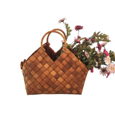 China eco-friendly & Renel Pure Handmade Cheap Ladies Bags Summer Beach Bag Wooden Clutch Handbag for sale