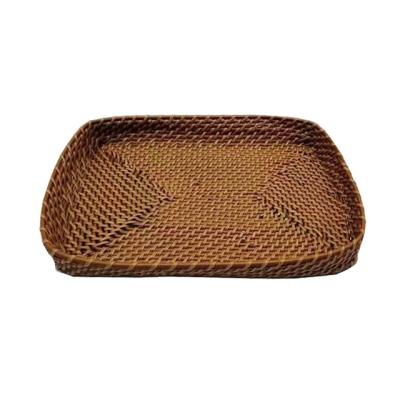 China Renel Customization Modern Plastic Serving Tray Flat Trays Tray Rattan for sale