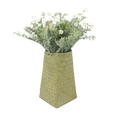 China Renel factory price handwork plant flower pot modern natural plant plankton woven artificial basket for wholesale for sale