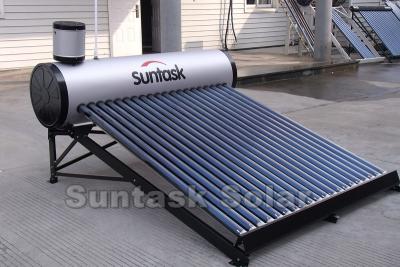 China Bathroom Kitchen Suntask Non Pressure Solar Water Heater With Auxiliary Tank for sale