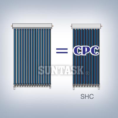 China Large Aperture Solar Thermal Area Solar Collector With CPC Reflector For Solar Project for sale