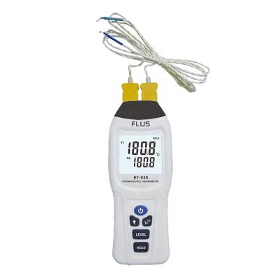 China Double Channel Digital ET-939 K-Type Thermocouple Thermometers for sale