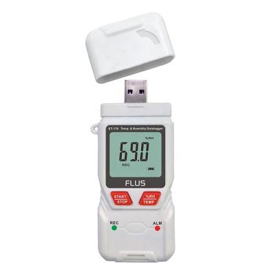 China Data Logger LCD Temperature and Humidity Meter ET-176 for sale