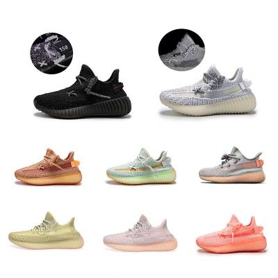 China Custom Brand Logo Reflective Yeezy New Original Design Light Weight 2022 350 V2 Mens Running Sneakers Women Sports Shoes for sale