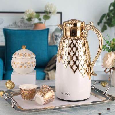 China 2021 NEW STYLE COFFEE GLASS BOTTLE ASBESTOS-FREE PORTABLE GLASS LINER INSULATED ARABIC STYLE VACUUM FLASK for sale