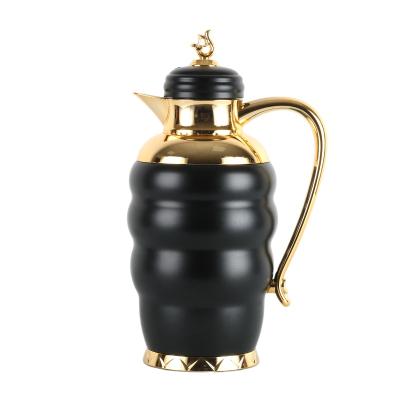 China 2021 BESTSELLER PORTABLE ARABIC STYLE COFFEE POT SET COATING VACUUM BOTTLE MIDDLE EAST GLASS STYLE for sale