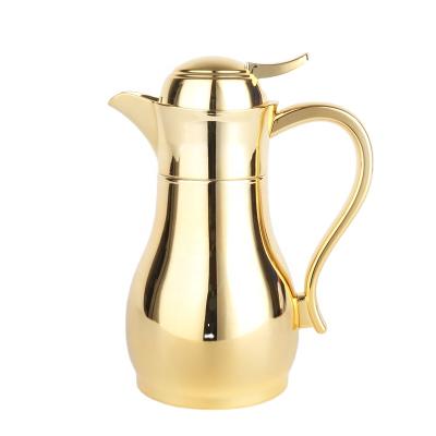 China DALLAH CUTE COLOR SUS304 DOUBLE WALL STAINLESS STEEL INSULATION 250ML VACUUM PORTABLE CUTE ARABIC GOLD POT for sale