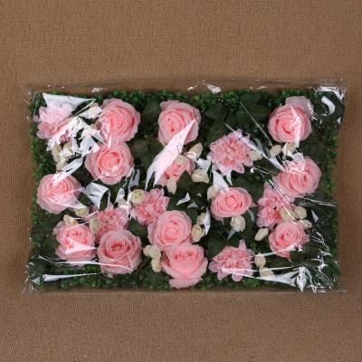 China Decoration For All Wholesale Flower Wall Second Hand Low Price Pad Artificial Rose Flower Panel for sale