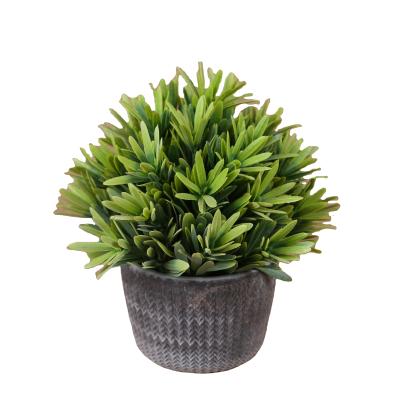 China Decoration in all second hand hot sales of artificial plastic plant ceramic POTS for office home decoration for sale