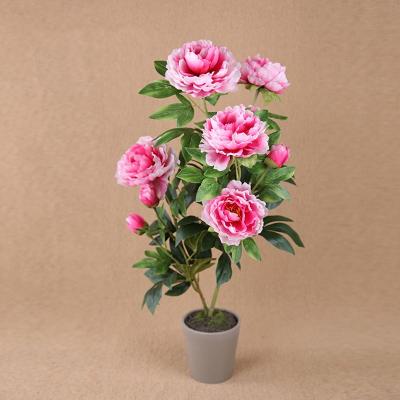 China Peony Manufacturers Supply Christmas Gift Peony In Decorative Funeral Wreath Of Artificial Flowers for sale