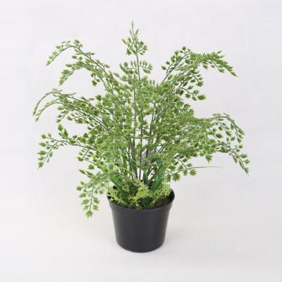 China Real Touch Novelty Tree Artificial Potted Plants Artificial Grass In Plastic Pot for sale